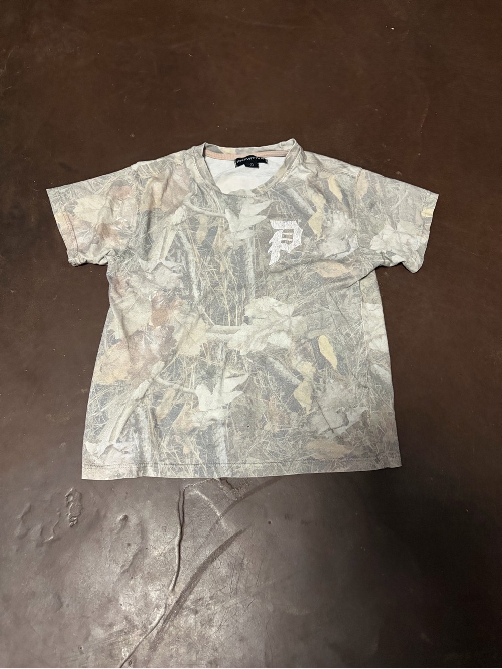 Primitive Short Sleeve Camo Tee - Light Gray, Tan, Green - Picture 1 of 3